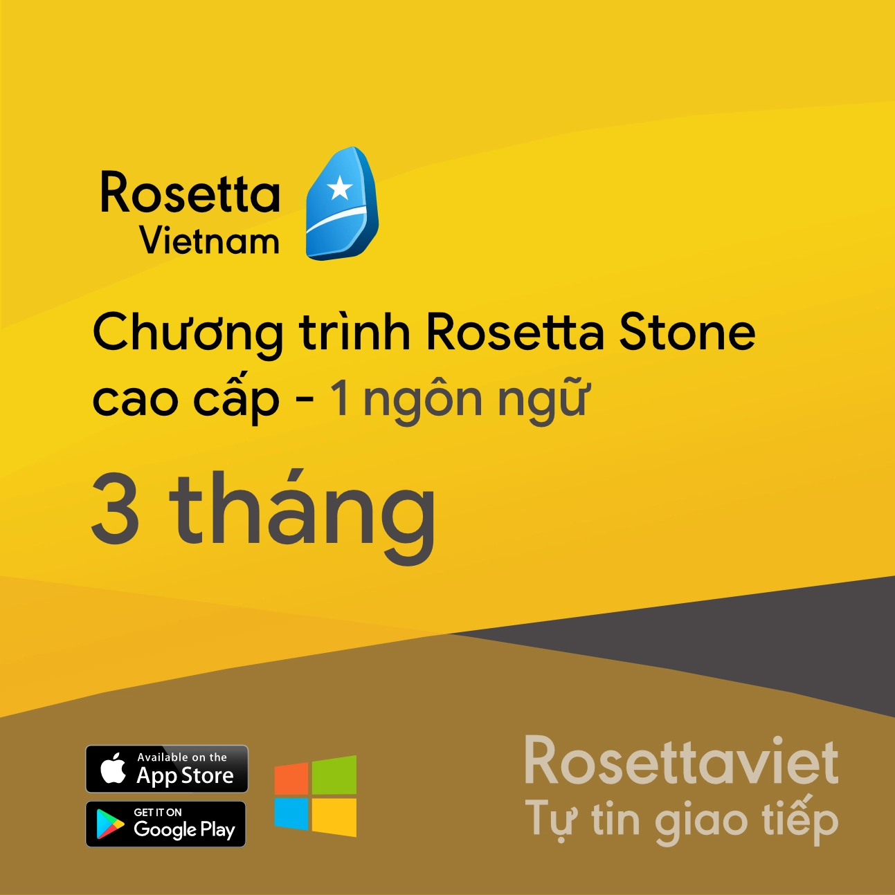 Rosetta Stone | Tiếng Anh - 3 tháng